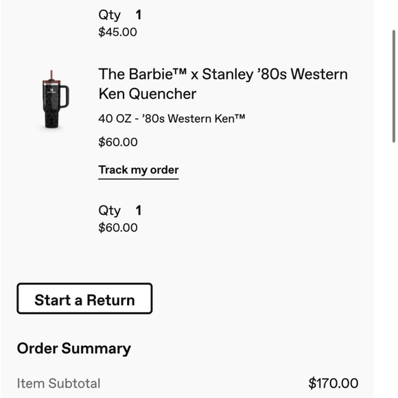 Stanley Barbie 80's Western Ken 40oz Quencher - Picture 4 of 4